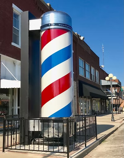WORLD'S LARGEST BARBERSHOP POLE WORLD'S LARGEST BARBERSHOP POLE